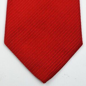 NEW $165 Ben Silver Charleston, SC, Solid Red Twill Silk Tie Handmade in USA